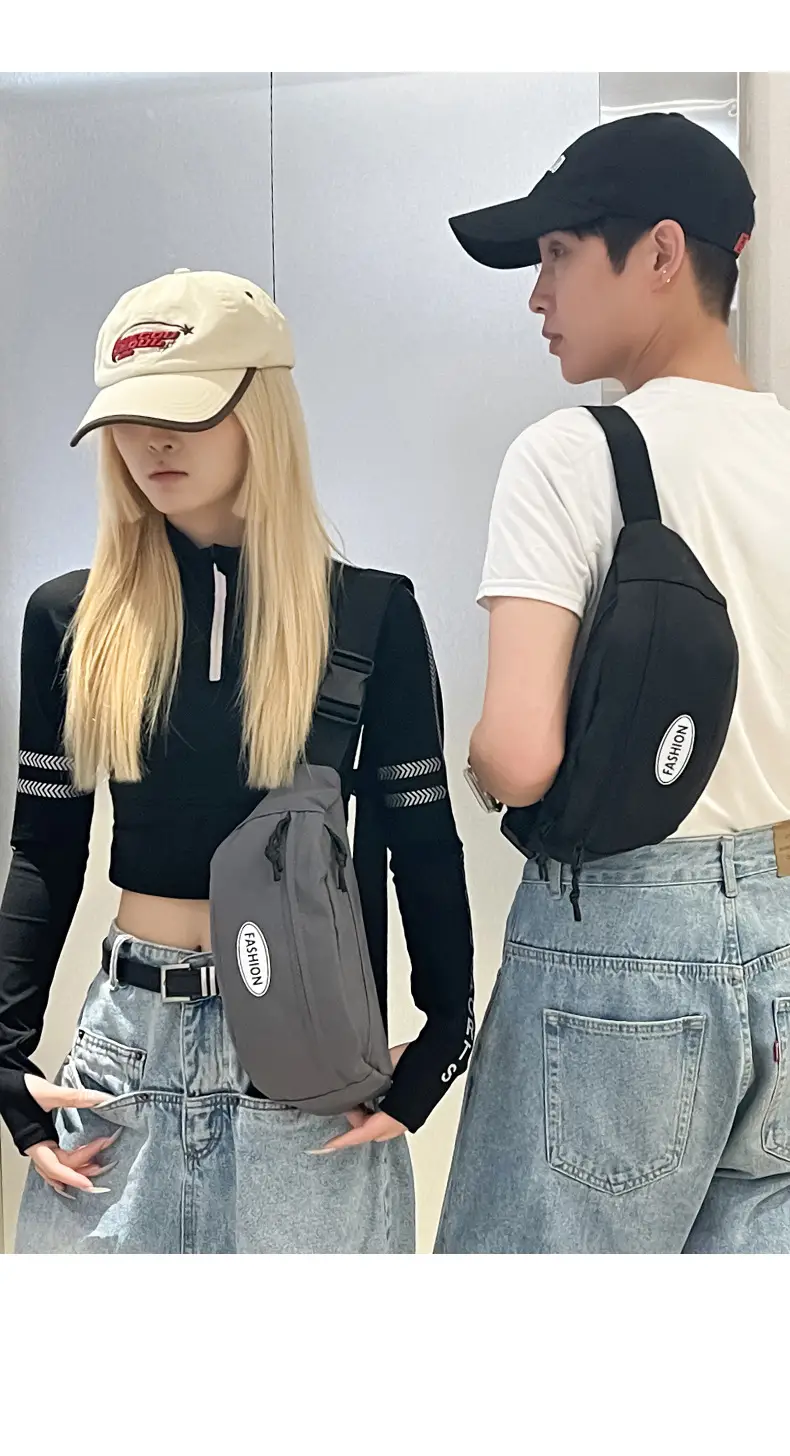 Women's Orange Chest Bag Street Style Portable Backpack — feature 14