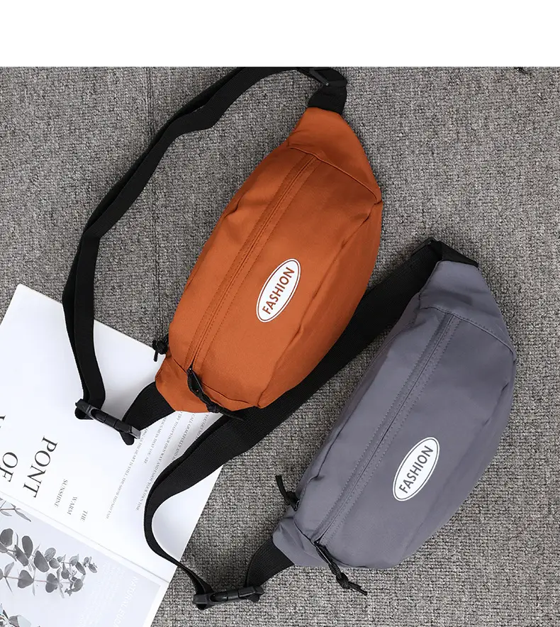 Women's Orange Chest Bag Street Style Portable Backpack — feature 30