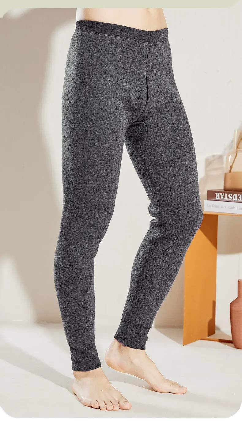 Men's Warm Pants fleece-lined Thickened Autumn Pants Cotton Wool Pants Thunderpants Youth Slim-fit Warm Pants Men's Winter Pants plus size — feature 10