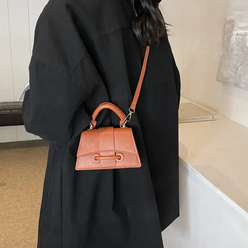Red Square Shoulder Crossbody Bag for Women