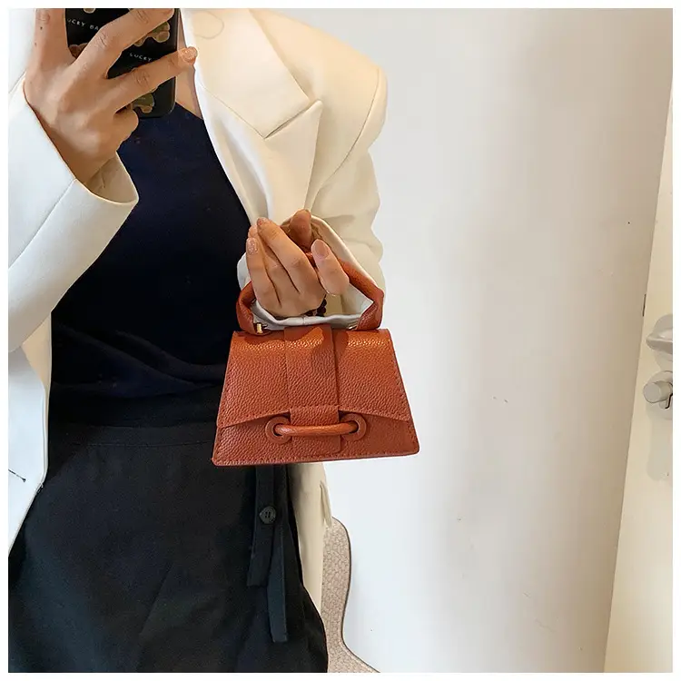 Red Square Shoulder Crossbody Bag for Women — feature 10