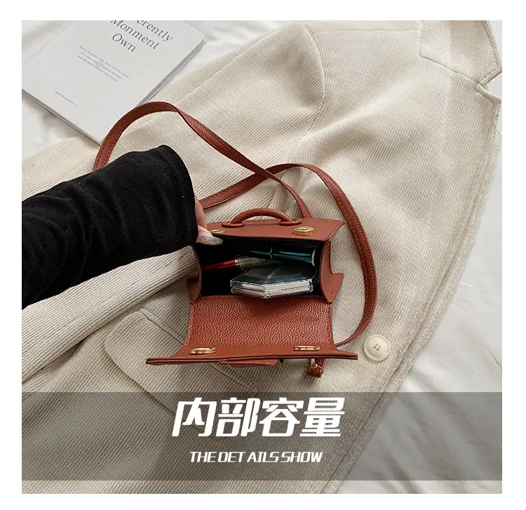 Red Square Shoulder Crossbody Bag for Women — feature 4