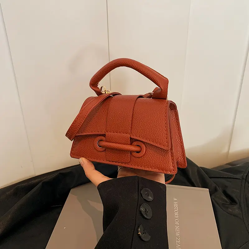 Red Square Shoulder Crossbody Bag for Women