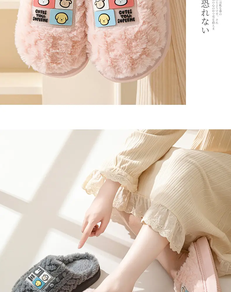 2024 Cotton Slippers for Women, Autumn and Winter Thick-Soled Couple Slippers, Men's Winter Indoor Home Maternity Shoes, Thickened and Warm — feature 14