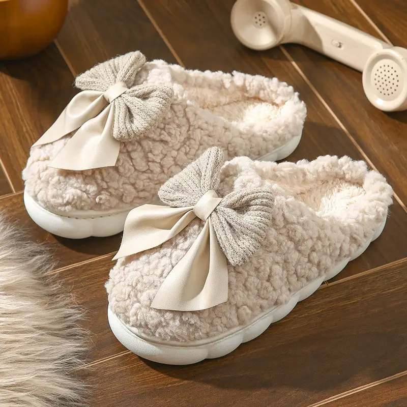2024 Cotton Slippers for Women, Autumn and Winter Thick-Soled Couple Slippers, Men's Winter Indoor Home Maternity Shoes, Thickened and Warm