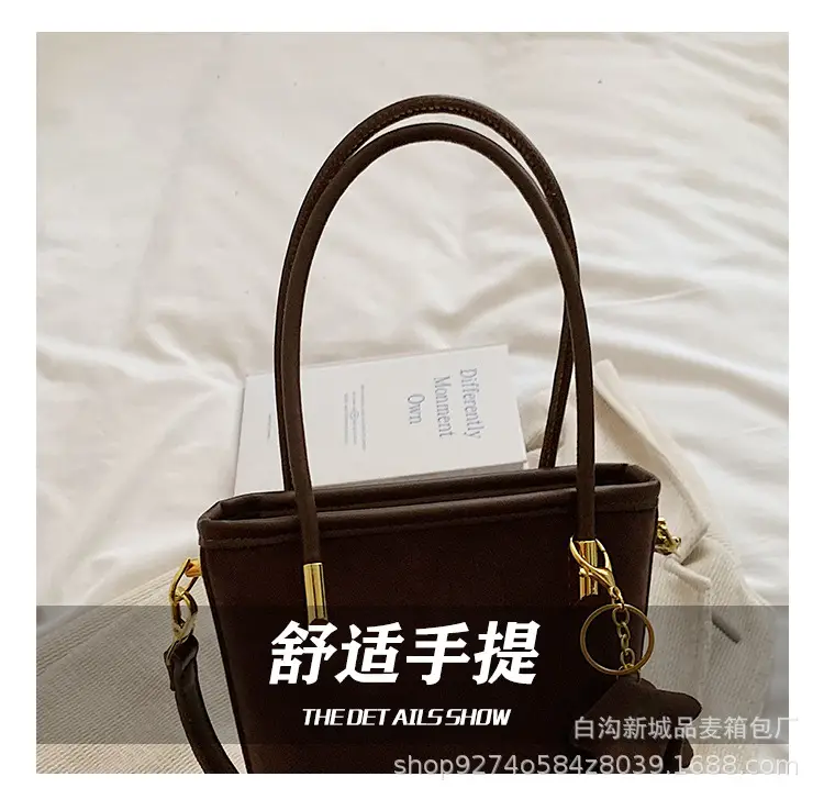 Retro Frosted Crossbody Bag Women Brown 2026 — feature 10