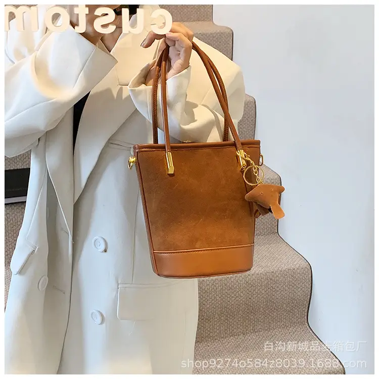 Retro Frosted Crossbody Bag Women Brown 2026 — feature 14