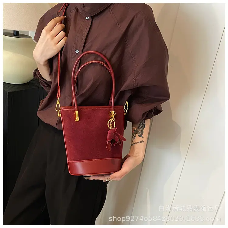 Retro Frosted Crossbody Bag Women Brown 2026 — feature 16