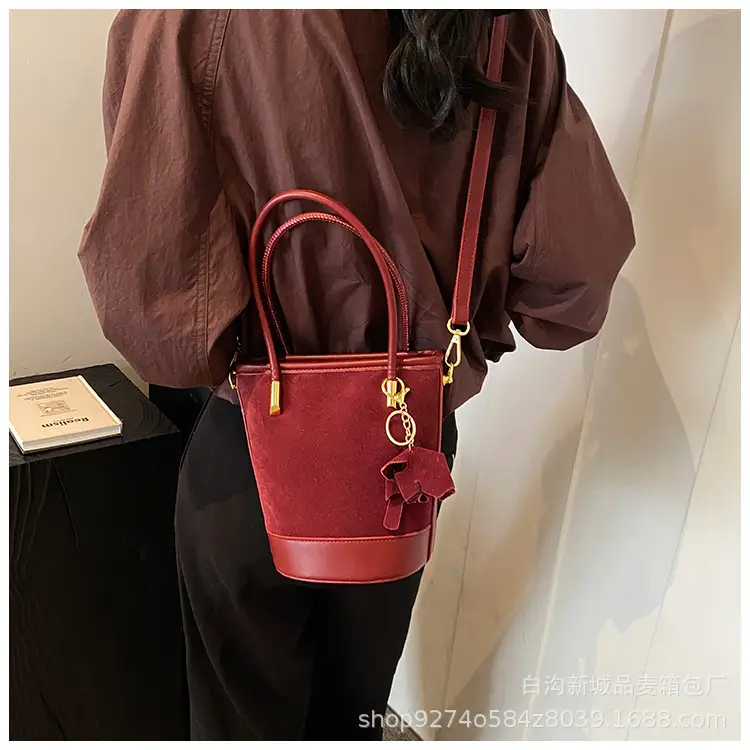 Retro Frosted Crossbody Bag Women Brown 2026 — feature 17