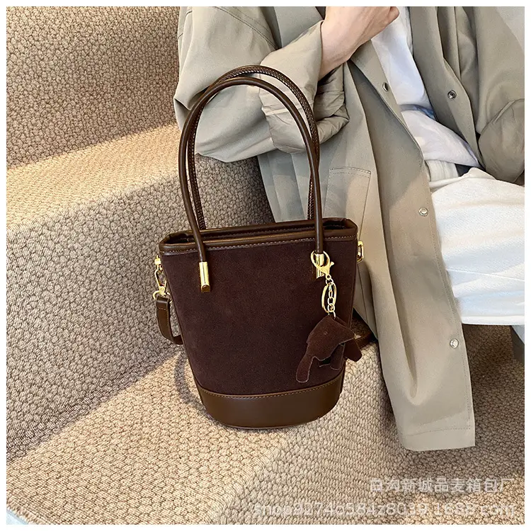 Retro Frosted Crossbody Bag Women Brown 2026 — feature 18