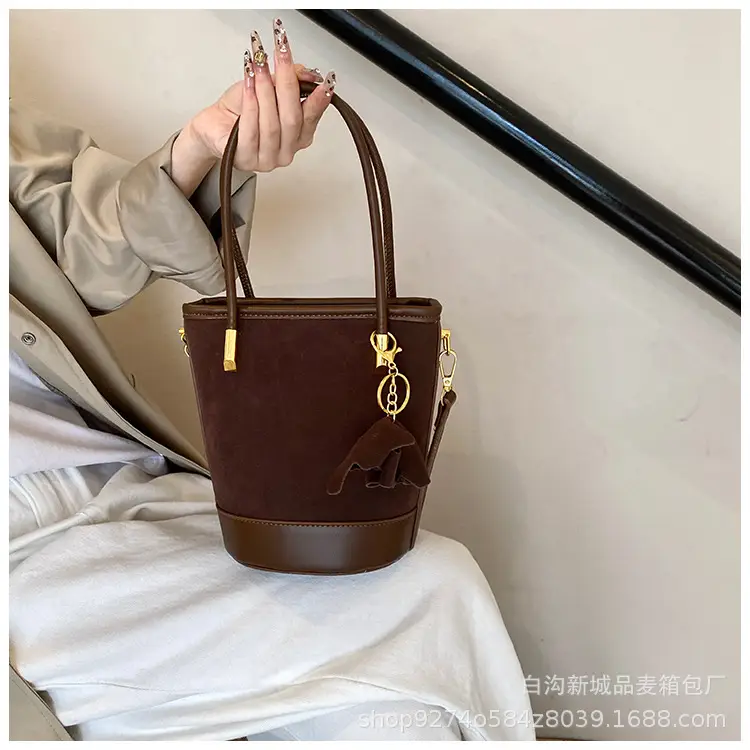 Retro Frosted Crossbody Bag Women Brown 2026 — feature 19