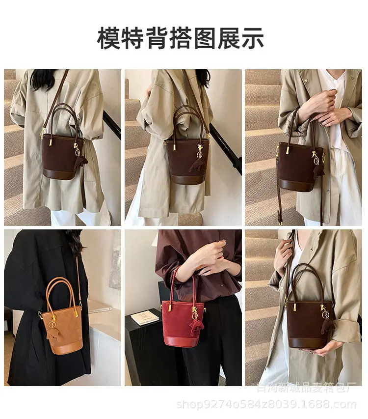 Retro Frosted Crossbody Bag Women Brown 2026 — feature 2
