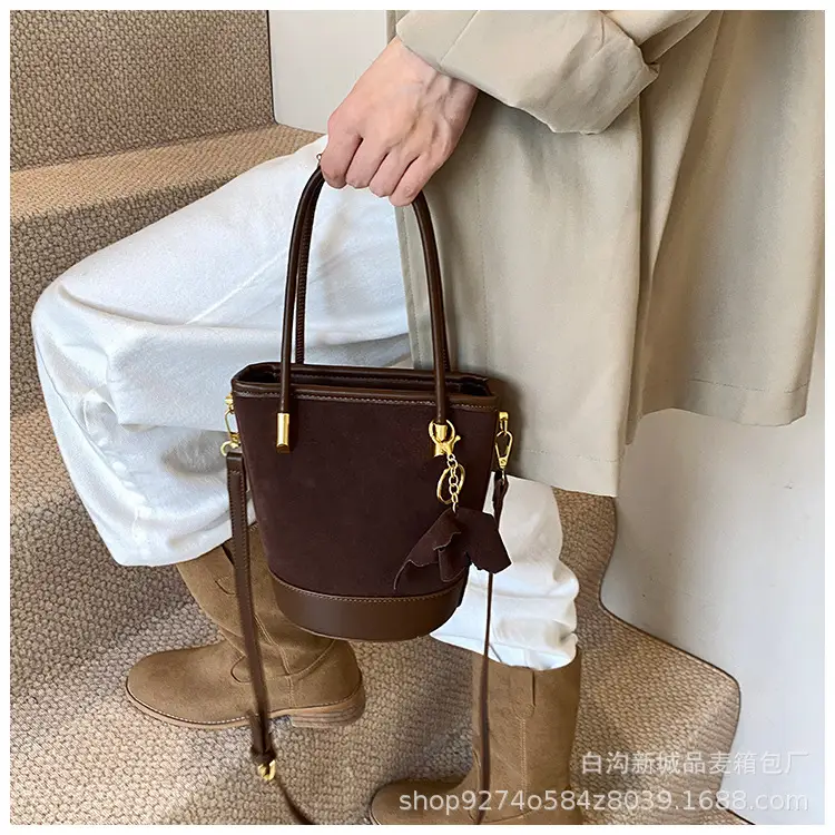 Retro Frosted Crossbody Bag Women Brown 2026 — feature 20