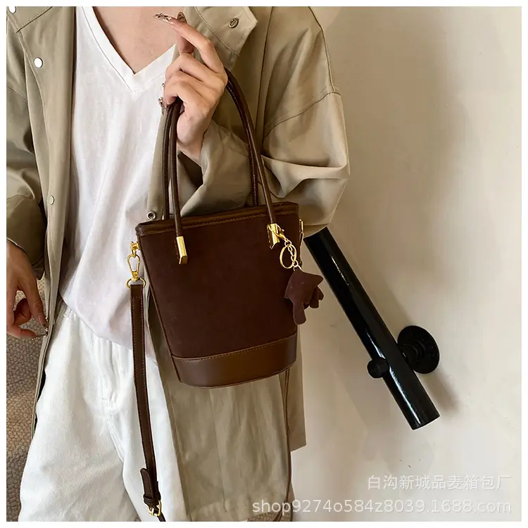 Retro Frosted Crossbody Bag Women Brown 2026 — feature 21