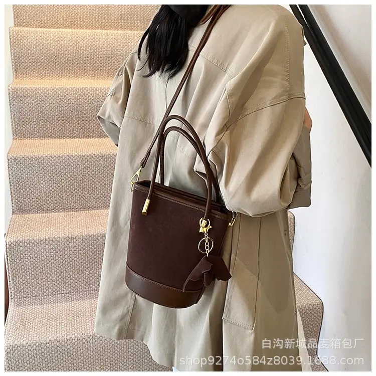 Retro Frosted Crossbody Bag Women Brown 2026 — feature 22