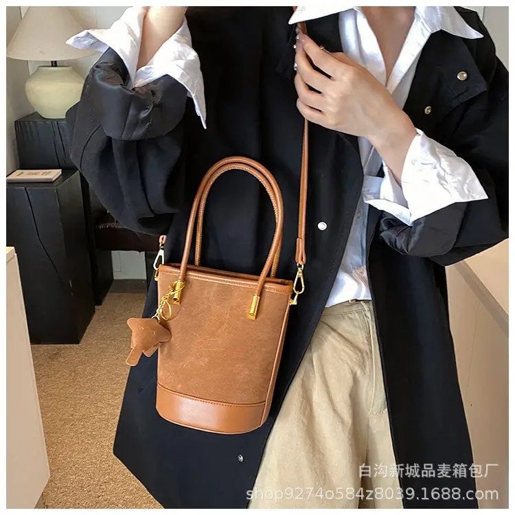 Retro Frosted Crossbody Bag Women Brown 2026 — feature 26