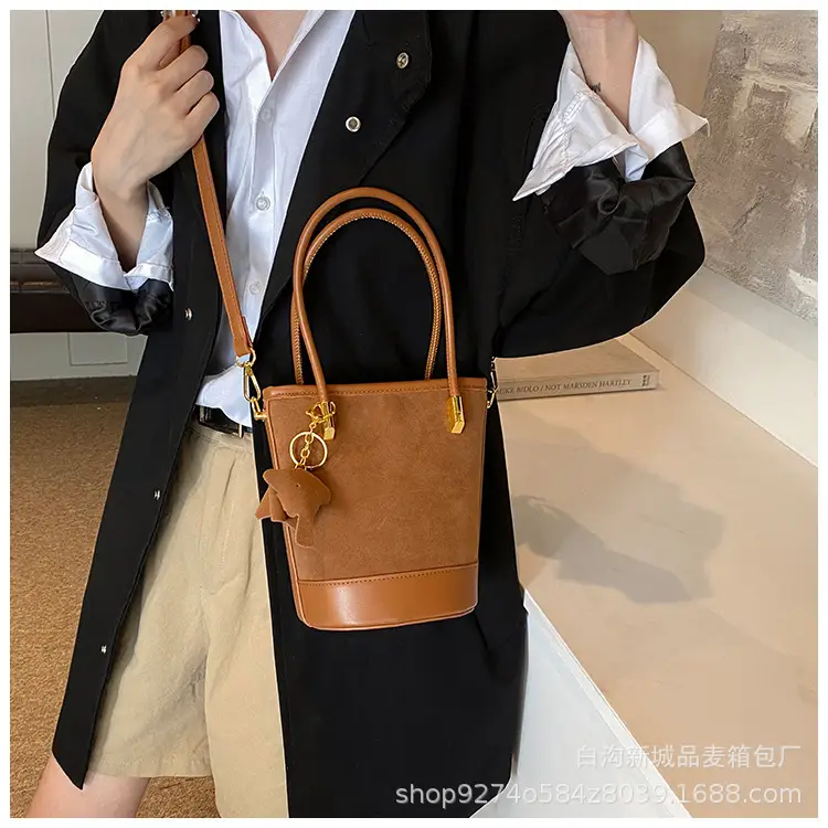 Retro Frosted Crossbody Bag Women Brown 2026 — feature 27