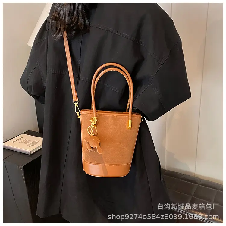 Retro Frosted Crossbody Bag Women Brown 2026 — feature 28