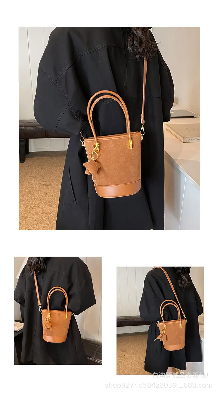 Retro Frosted Crossbody Bag Women Brown 2026 — feature 3