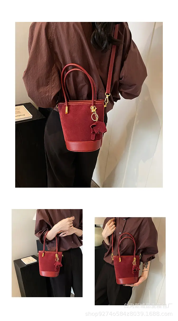 Retro Frosted Crossbody Bag Women Brown 2026 — feature 5