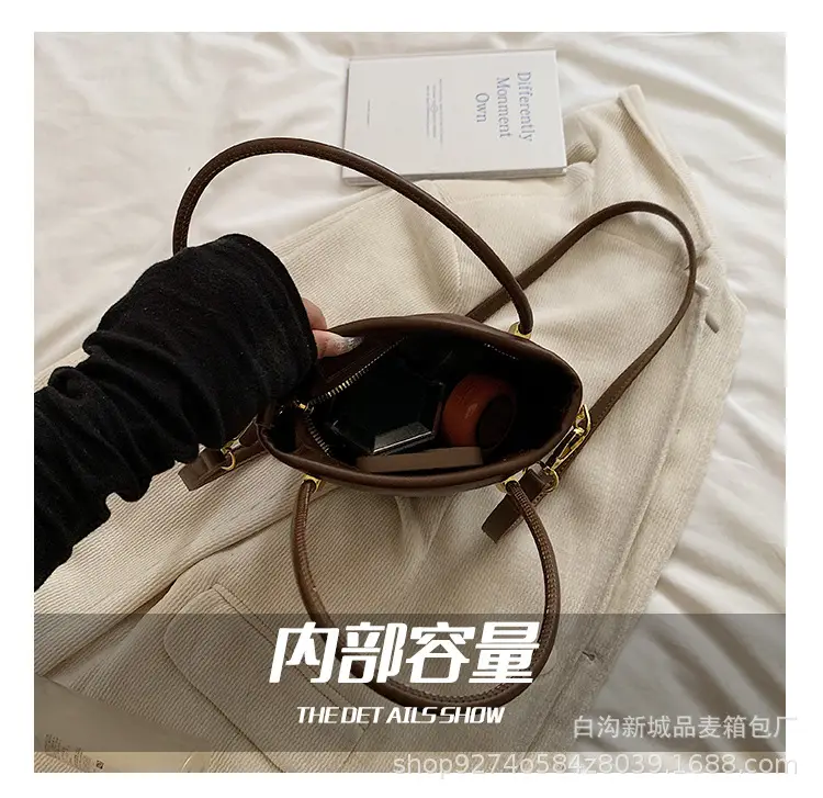 Retro Frosted Crossbody Bag Women Brown 2026 — feature 7