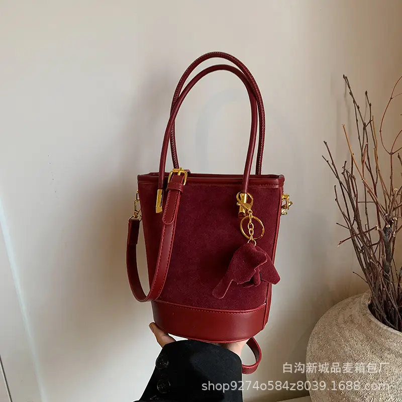 Retro Frosted Crossbody Bag Women Brown 2026 - Image 2