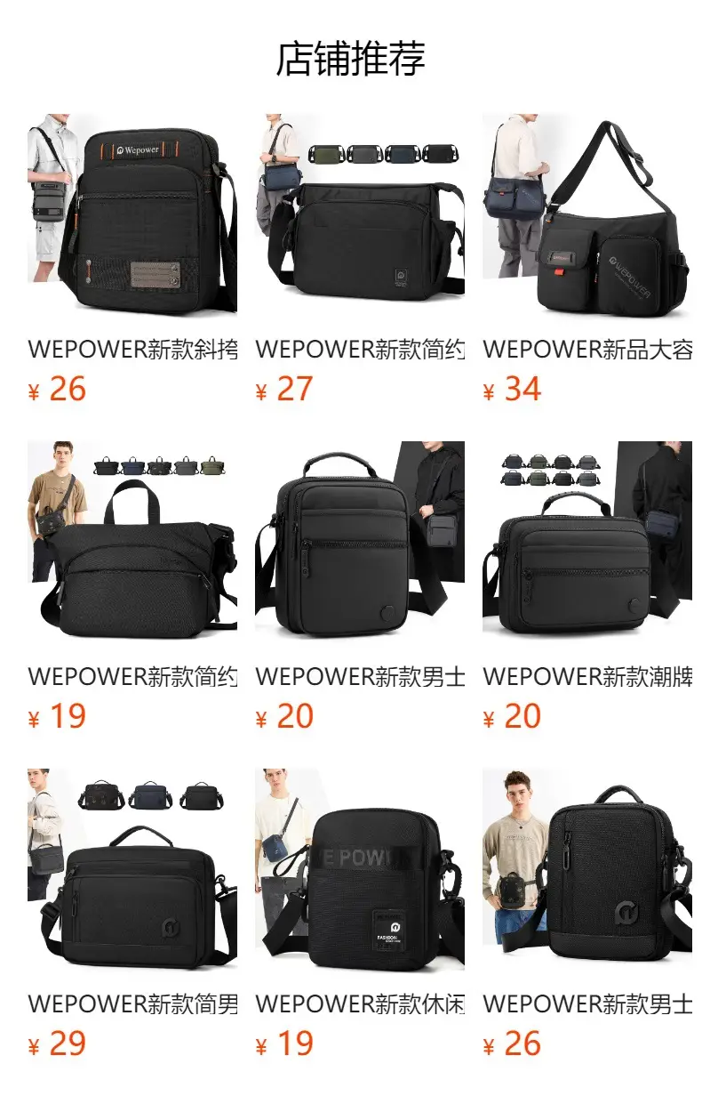 Men's Waterproof Crossbody Bag Black Multi Layer Travel Satchel — feature 1
