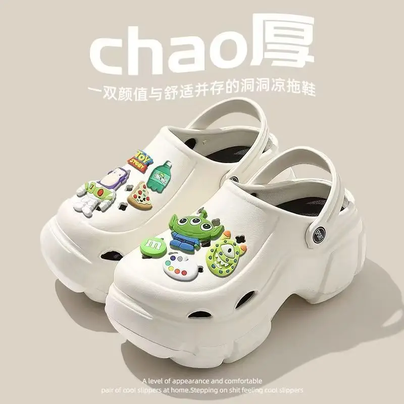 Women's White Cartoon Clogs Summer Sandals Non-Slip Anti-Odor