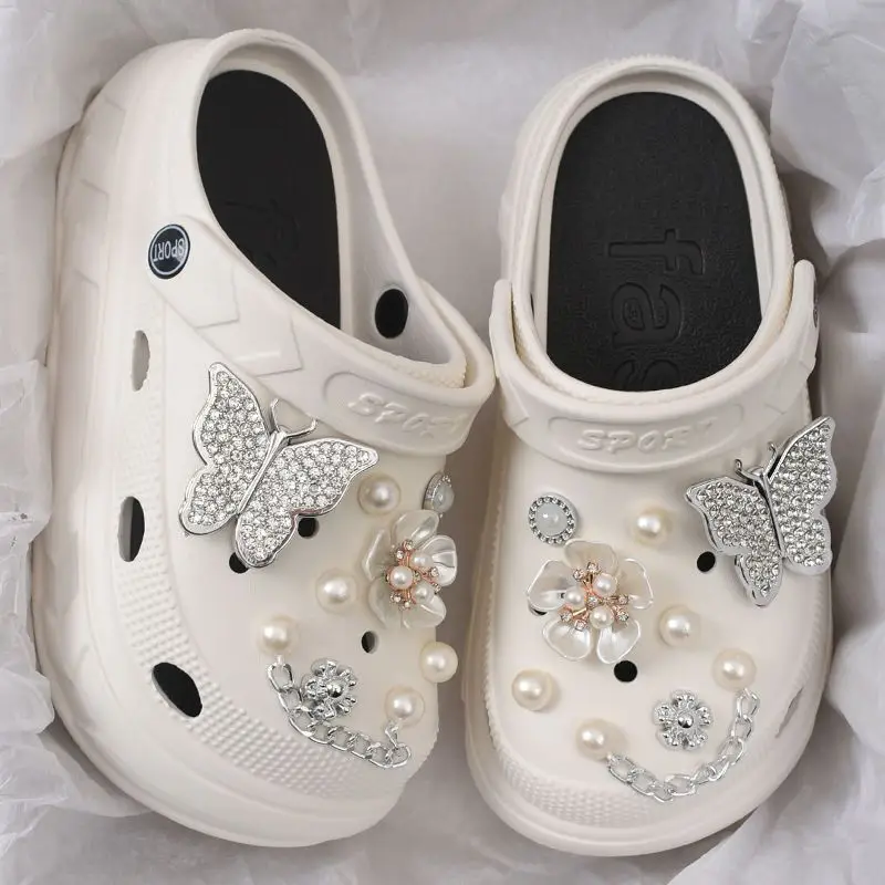 Sweet and Cool Style Perforated Shoes for Women, Summer 2026 New Model, Korean Fashion, Ultra-Comfortable, Fresh and Lightweight for Going Out