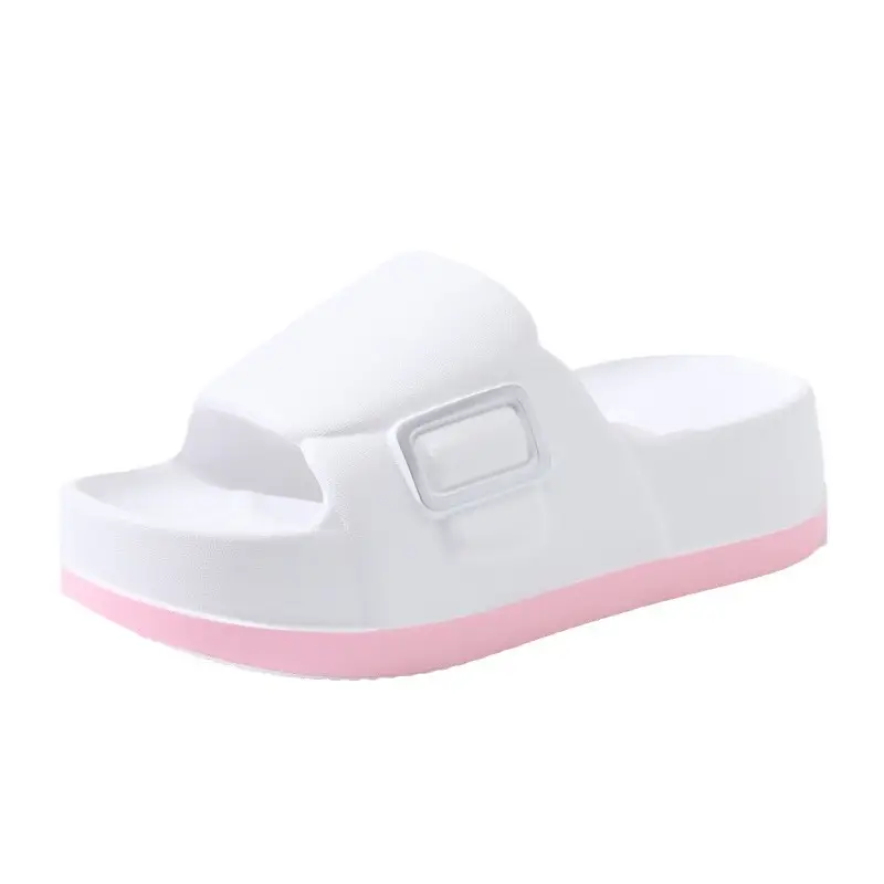 Sandals Non-slip Breathable Thick Bottom Elevated Eva Shit-like Summer One-word Slippers for Women - Image 6