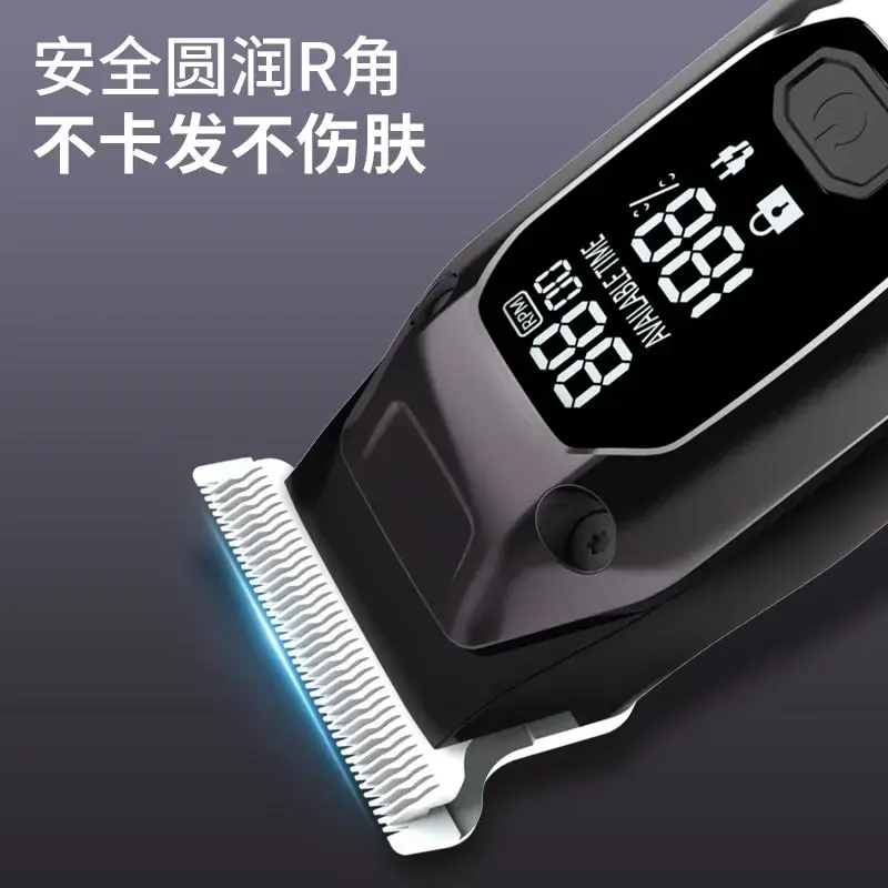 High Speed Electric Hair Clipper with LED Display & USB Charging - Image 5