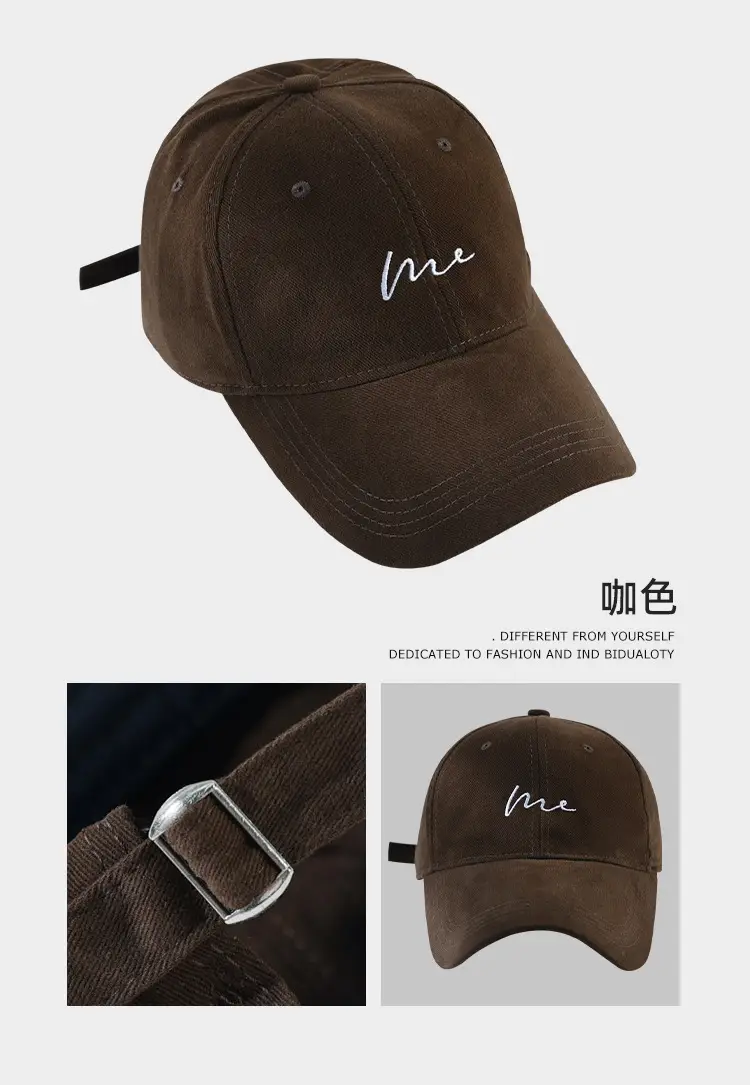 Women's White Me Embroidered Big Head Cap 59-65 — feature 29