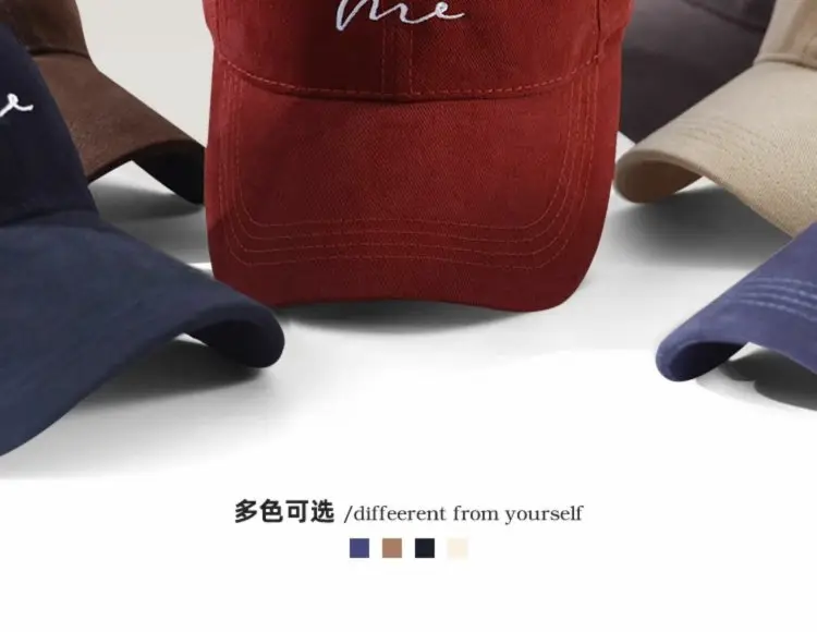 Women's White Me Embroidered Big Head Cap 59-65 — feature 8