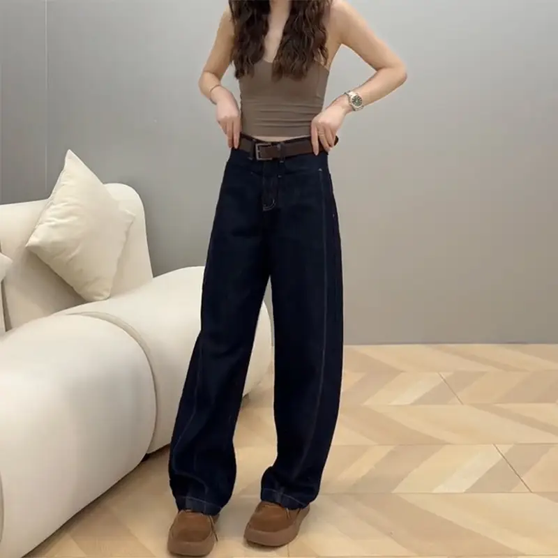 Women Slim Wide Leg Jeans Fall 2025 Large
