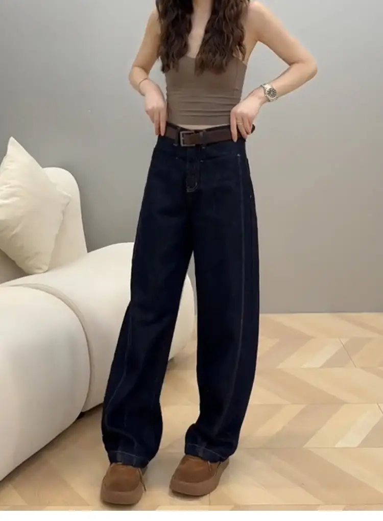 Women Slim Wide Leg Jeans Fall 2025 Large — feature 12