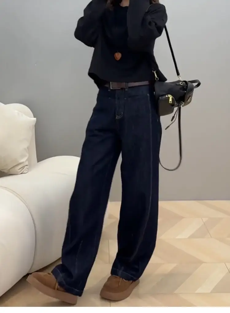 Women Slim Wide Leg Jeans Fall 2025 Large — feature 14