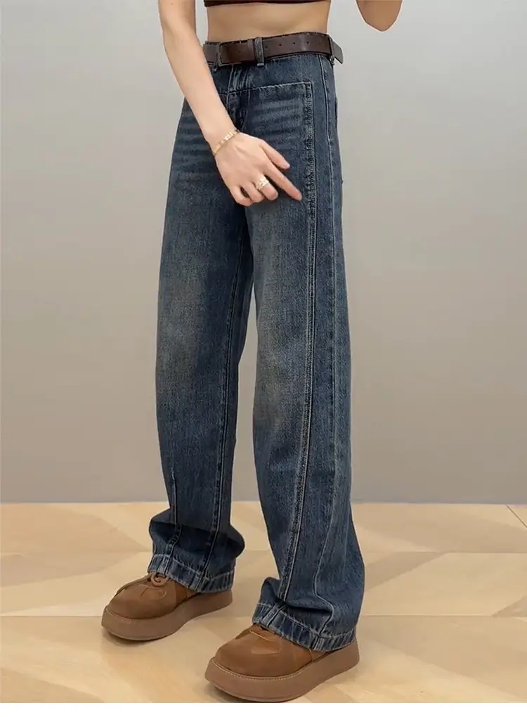Women Slim Wide Leg Jeans Fall 2025 Large — feature 17