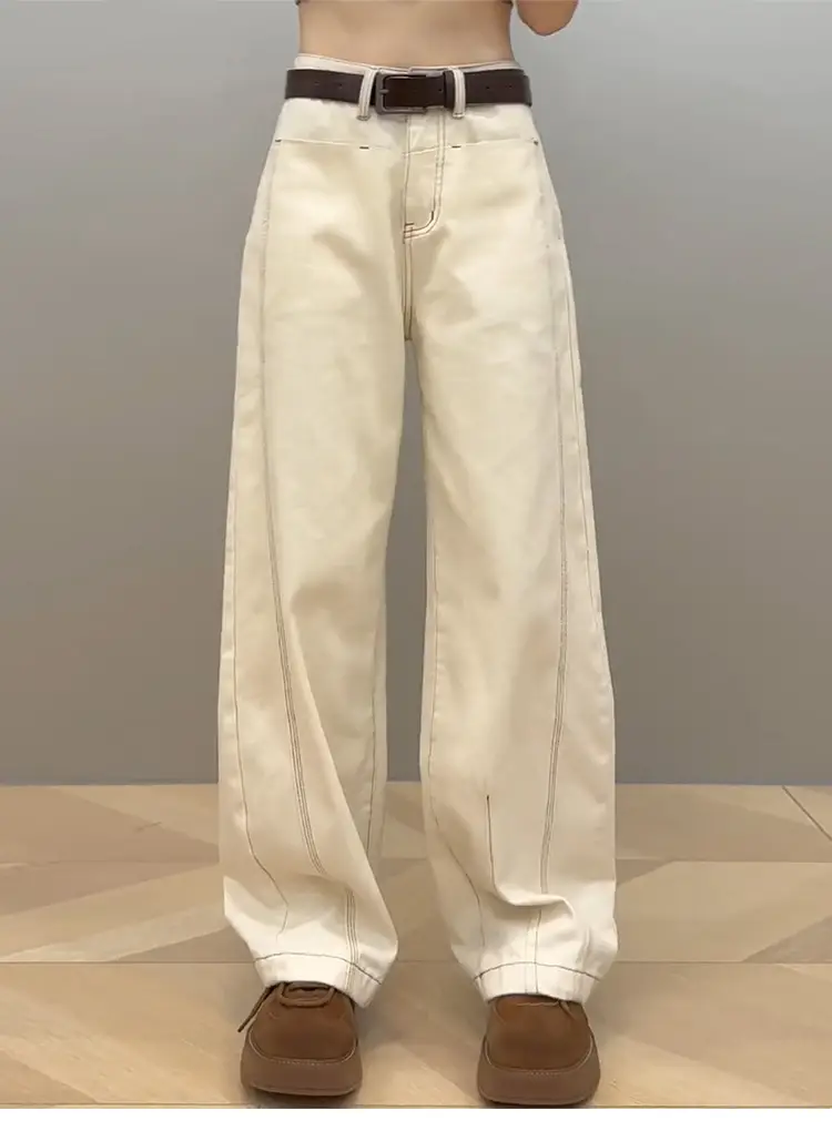 Women Slim Wide Leg Jeans Fall 2025 Large — feature 19