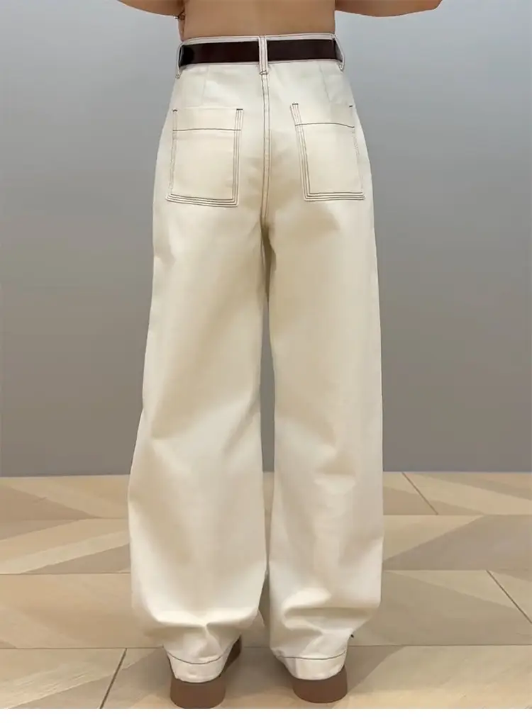Women Slim Wide Leg Jeans Fall 2025 Large — feature 21