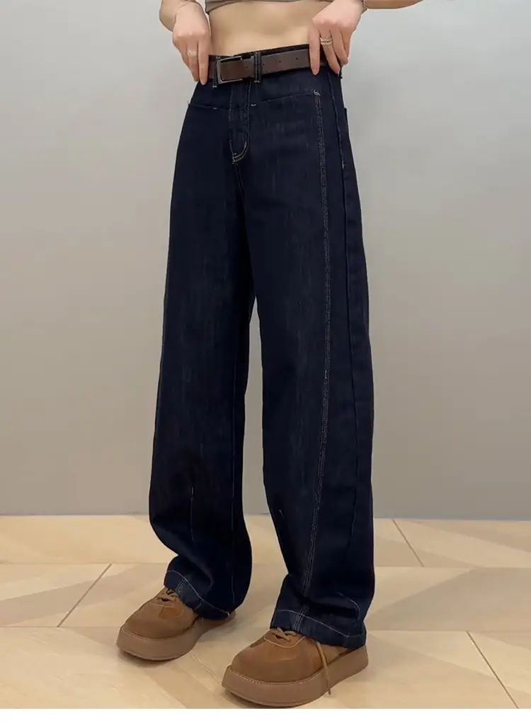 Women Slim Wide Leg Jeans Fall 2025 Large — feature 8