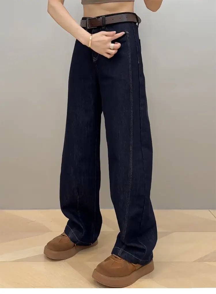 Women Slim Wide Leg Jeans Fall 2025 Large — feature 9