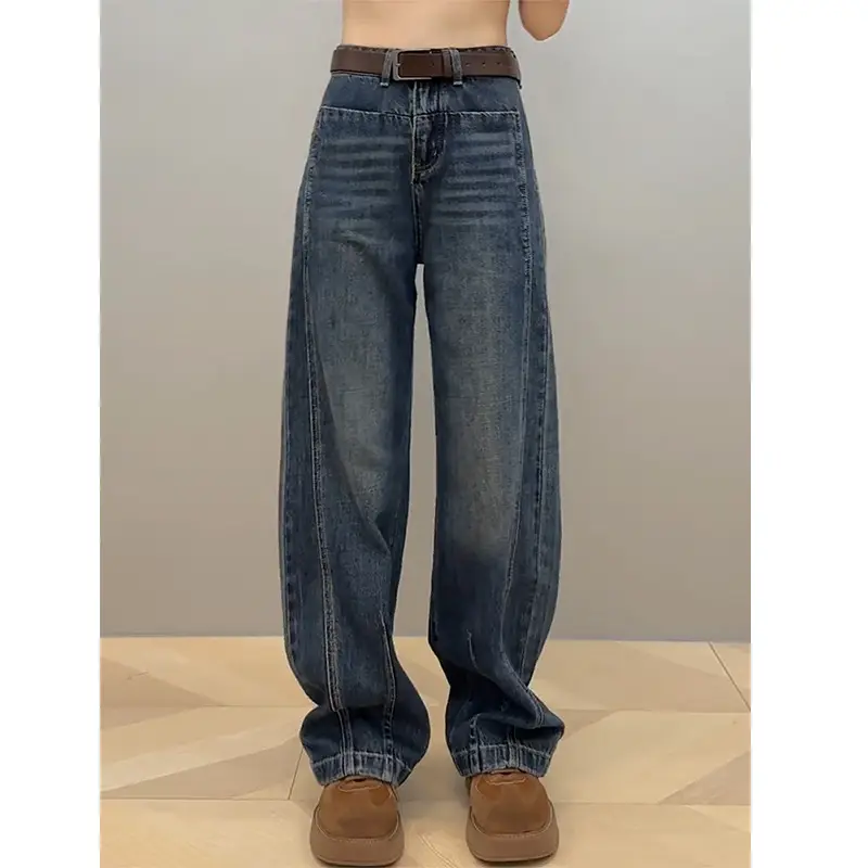 Women Slim Wide Leg Jeans Fall 2025 Large