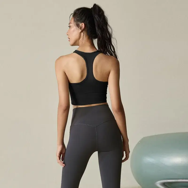 Women's Fixed Cup Yoga Bra Back Support Summer 2025 - Image 5