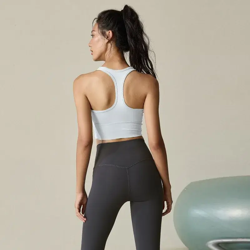 Women's Fixed Cup Yoga Bra Back Support Summer 2025 - Image 6