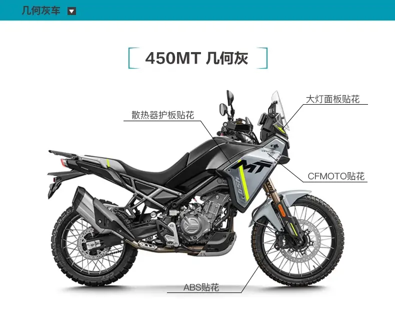 450Mt CF Moto Shell Guard Cover Full Decal Stickers — feature 2