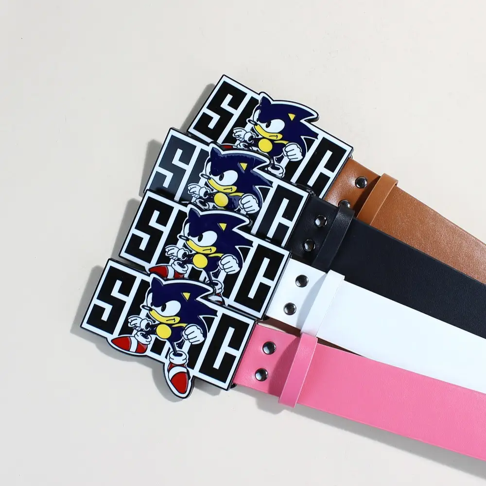 Sonic Kid Belt with Rivet Decor for Women - Image 6