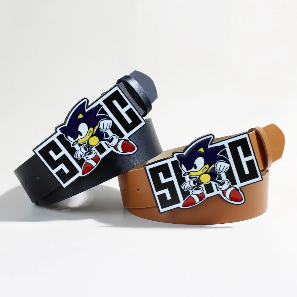 Sonic Kid Belt with Rivet Decor for Women — feature 11