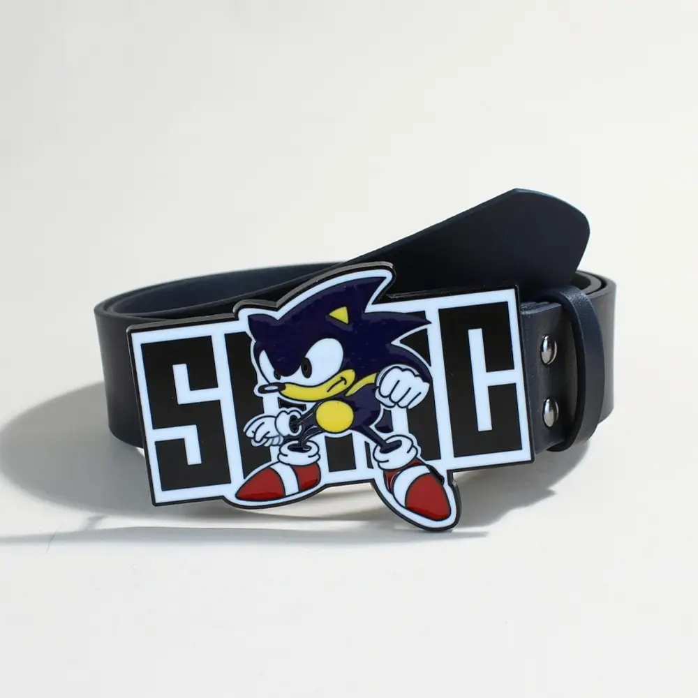 Sonic Kid Belt with Rivet Decor for Women — feature 12