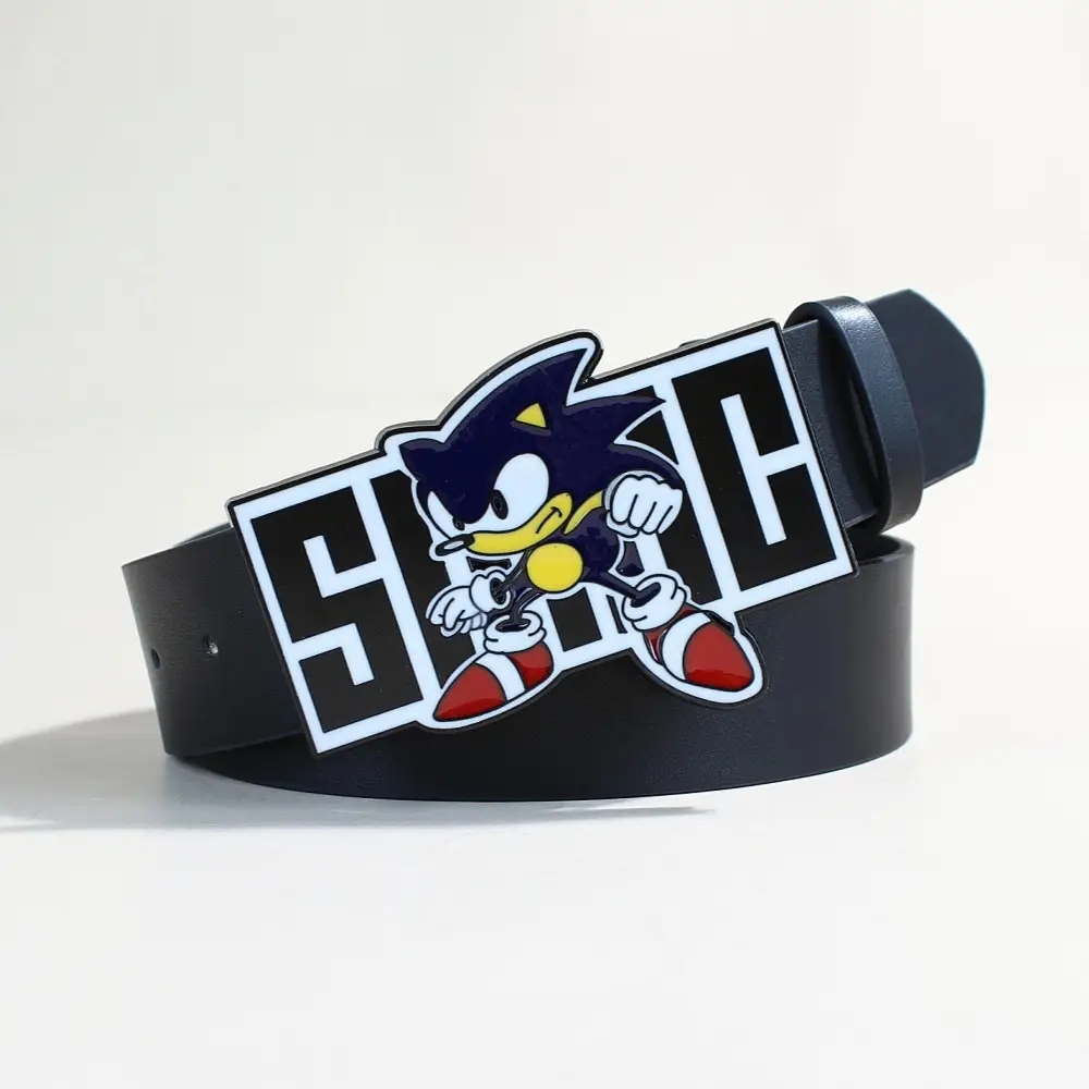 Sonic Kid Belt with Rivet Decor for Women — feature 13