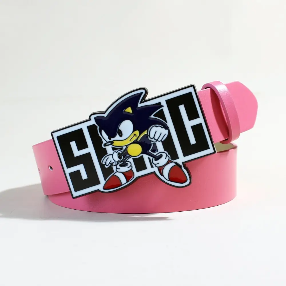 Sonic Kid Belt with Rivet Decor for Women — feature 17